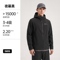 牧高笛 城市经典三季软壳夹克外套 夜幕黑-男款 XL