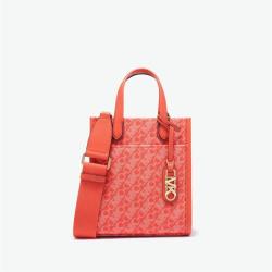 MICHAEL KORS GIGI 菱格提花迷你竖款托特宽织带手提斜挎单肩包