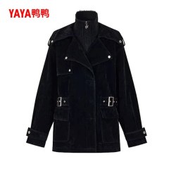 YAYA 鸭鸭 女士翻领羽绒服