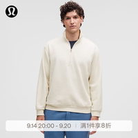 lululemon Steady State 男士半拉链卫衣 LM3FVWS 浅象牙白 M