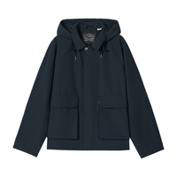 Levi's 李维斯 男士连帽风衣夹克 黑色 L