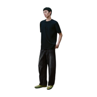 URBAN REVIVO UMB460002 圆领棉质 男士T恤