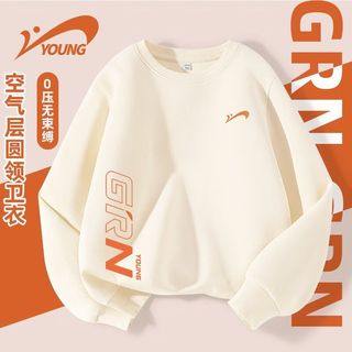贵人鸟 男童卫衣 白色 G蓝线标右下+G贵人鸟蓝刻字膜K 110