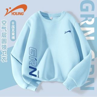 贵人鸟 男童卫衣 白色 G蓝线标右下+G贵人鸟蓝刻字膜K 150