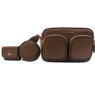 MICHAEL KORS Jet Set Travel 经典百搭中号皮革斜挎包相机包