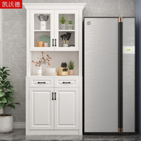 凯 沃 德现代简约餐边柜北欧多功能家用厨房欧式大容量储物茶水柜 900（800）*400*2180 白色