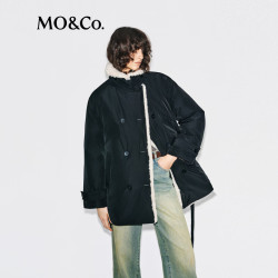 MO&Co. 羽绒服90鸭绒防风透湿摩安珂 黑色 S /160
