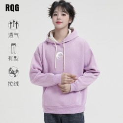 R.Q.G 卫衣连帽衫男士加绒衫秋冬新款上衣男生青少年情侣装宽松美式潮牌