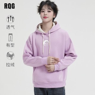 R.Q.G 卫衣连帽衫男士加绒衫秋冬新款上衣男生青少年情侣装宽松美式潮牌