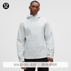 lululemon 丨Cross Chill 男士城市越野夹克 防风拒水抗淋雨渗透 LM4ATWS 淡雅马球蓝 XS