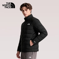 北面 羽绒服男轻量化高蓬户外防风保暖立领外套8M2M 黑色/JK3 XL