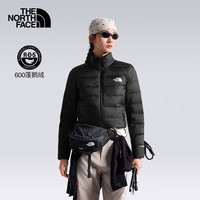 北面 羽绒服女轻量化高蓬户外防风保暖立领外套8M45 黑色/JK3 S