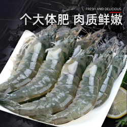 缤鲜 厄瓜多尔白虾 14-16cm 3斤 冷冻大虾