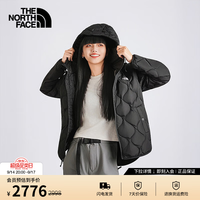 北面 羽绒服女550蓬鹅绒防泼溅户外保暖|8GKK JK3/宇宙黑 M /160