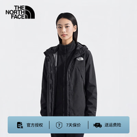 北面 三合一冲锋衣女抓绒内胆防风防水吸湿排汗防磨 8HM5 4H0 黑色 XL 170