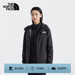 北面 三合一冲锋衣女抓绒内胆防风防水吸湿排汗防磨 8HM5 4H0 黑色 XL 170