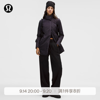 lululemon 丨Sleek City 女士中长款带夹层外套 LW4CKYS 夜蛾黑 S