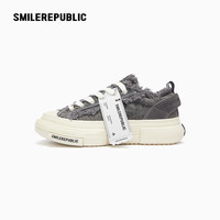 SMILEREPUBLIC 70s灰色流苏帆布鞋