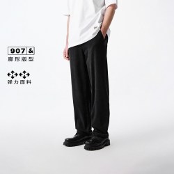 杰克琼斯 廓形松紧抽绳阔腿 男士牛仔裤
