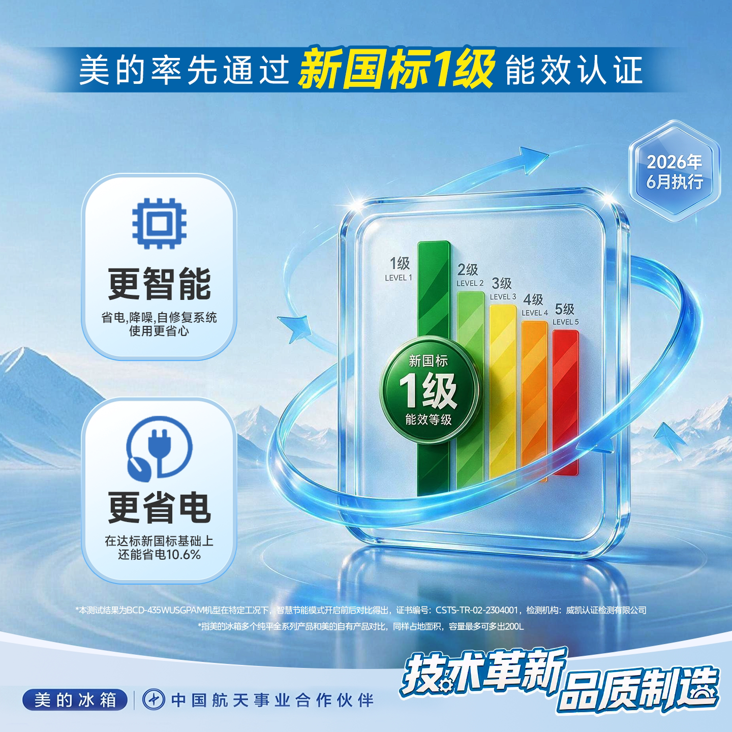 美的 MR-418WUFPE 超薄零嵌入 法式多门冰箱