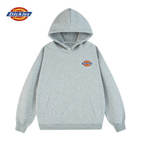 Dickies 卫衣男连帽重磅秋冬学生情侣潮流套头衫七夕节 浅灰 S