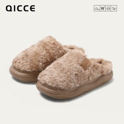 QICCE 加厚保暖防滑 男士棉拖鞋