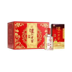 泸州老窖 六年窖头曲祥瑞礼盒52度500ml*6瓶整箱装浓香型白酒送礼