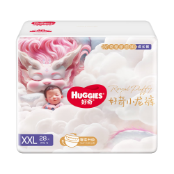 好奇 皇家小龙裤拉拉裤XXL28片送30枚可生食鸡蛋