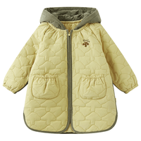 papa爬爬 冬季保暖防寒 黄色 100cm 儿童棉服