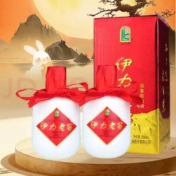 伊力特 伊力老窖 46度 250ml*2瓶 浓香型白酒 双瓶装