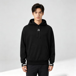 PUMA 经典纯色简约小标针织宽松运动百搭休闲卫衣533204-01