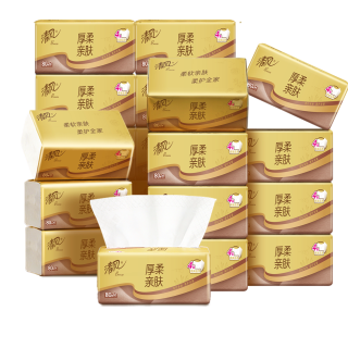 88VIP、今日必买:清风 厚柔系列抽纸4层80抽20包