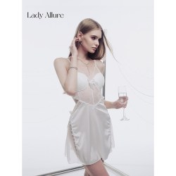 LADYALLURE 「LA」浮生若梦丨性感吊带蕾丝薄款睡衣网纱显瘦纯欲女美背睡裙