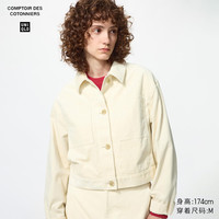 优衣库 灯芯绒短茄克女装合作款外套夹克