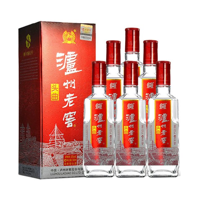 88VIP、今日必买：泸州老窖 头曲52度500ml*6瓶整箱浓香型高度白酒