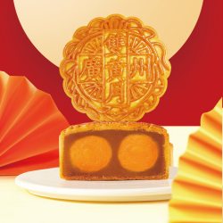 广州酒家 720克双黄纯白莲蓉七星伴月月饼礼盒