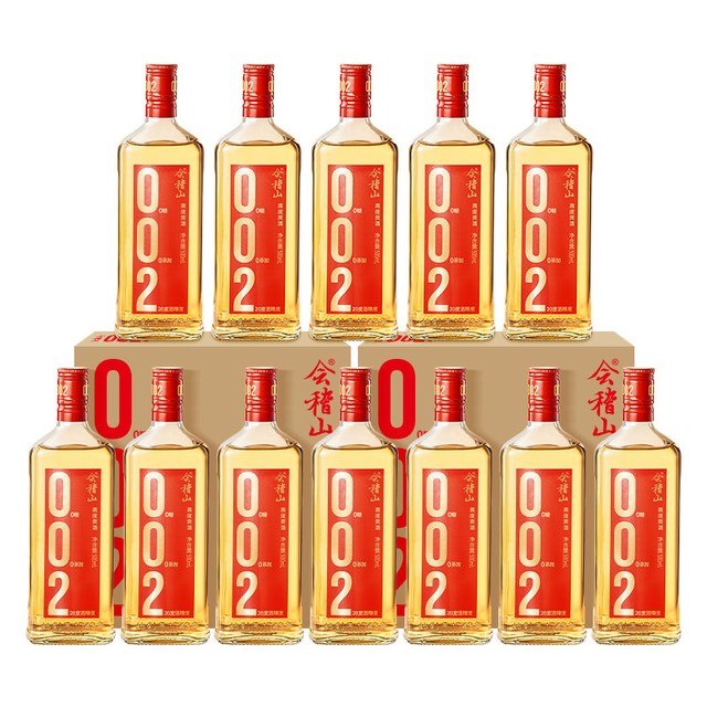 88VIP、今日必买：会稽山 官方 黄酒002干型黄酒500ml*12瓶