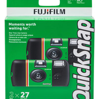 富士 一次性闪光胶片相机 QuickSnap 双支装 ISO 400感光度 内置闪光灯 7176742型