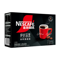 雀巢 绝对深黑咖啡美式无糖 60条