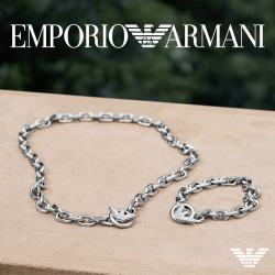 EMPORIO ARMANI 男士项链潮酷Logo项链生日礼物送男友次日达EGS3235040