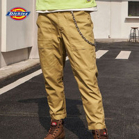 Dickies 卫裤美式高街直筒工装裤多口袋潮流百搭休闲长裤男 卡其色   30