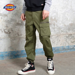 Dickies 卫裤工装裤男秋季宽松收口休闲裤运动长裤子男裤 军绿    30