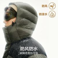 网易严选 700+高蓬90%鲜绒热吐司Pro三防超蓬零压加厚连帽羽绒服 男女同款
