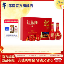 郎酒 红花郎酒10双瓶礼盒装酱香型白酒53度 500mL*2瓶(赠郎酒200ml)