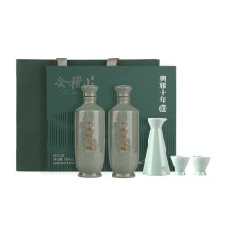 会稽山 绍兴黄酒 典雅十年青瓷双瓶礼盒500mlx2花雕酒