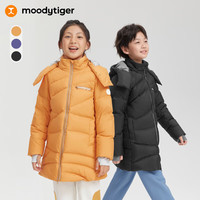 moodytiger 儿童羽绒服防风拒水冬季中长款运动羽绒外套(补贴好价!)