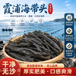 食京欢 干海带头特厚干货霞浦特产正宗新鲜加厚煲汤凉拌免洗干海带250克
