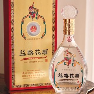 五粮浓香 丝路花雨 52度浓香型白酒 500mL*2瓶 礼盒装