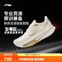 李宁 飞电6CHALLENGER 超䨻碳板跑鞋 米白色-48 38