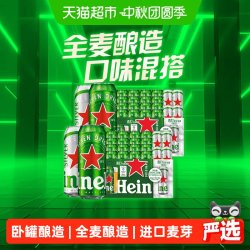 喜力 加量不加价 全麦啤酒  2x20x500ml 听装 500ml